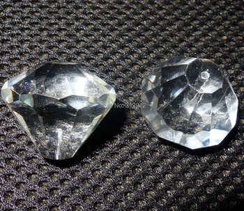 27mm Klar krystal kugle for optiske fiber lysekrone/gardin Vedhæng