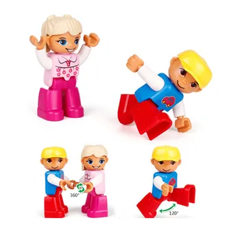 28 Stilarter Duplo Hot Action Figurer, Mursten Kompatibel Med Legoingly Dyr Tog Byggesten Pædagogisk Legetøj Til Baby Gave
