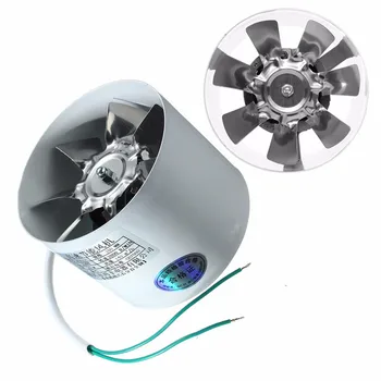 2800R/Min Kanal Booster Lufte Fan Metal 220V 20W 4 Tommer Inline-Kanaler Fan aftrækskanal Fan Tilbehør 10 x 7,5 cm