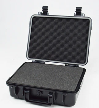 280X230X98MM ABS værktøjskuffert værktøjskasse i slagfast forseglet vandtæt udstyr kamera tilfældet med pre-cut skum forsendelse gratis