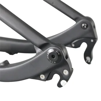 29er fuld suspension carbon ramme mtb cykel stel ICAN mærke størrelse 15.5/17.5/19/21 BSA thru-aksel 110mm bageste rejse AC036