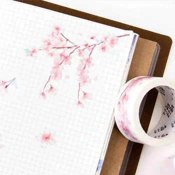 2cm*5m Cherry blossoms washi Tape DIY dekoration scrapbooking planner masking tape tape label-klistermærke, brevpapir