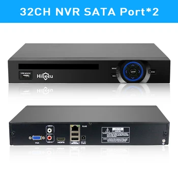 2HDD 25CH 5MP 32CH 1080P 8CH 4K CCTV H. 264/H. 265 NVR DVR Network Video Recorder Onvif 2.0 for IP-Kamera 2 SATA XMEYE P2P Cloud