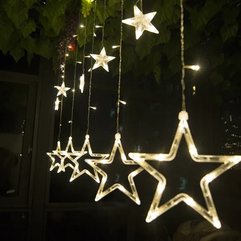 2M Led-Jul Stjerner, Lys Indendørs 220v LED kulørte Lamper Ferie Lys Til Fest/nytår Dekoration julelys