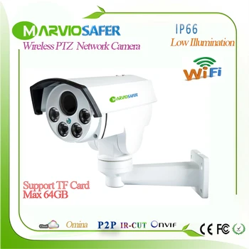 2MP 1080P Full HD Bullet Offentlig IP PTZ Wifi-Netværk CCTV Kamera Trådløs Wi fi IPcam Camara Med TF Kort Slot, Onvif Camara