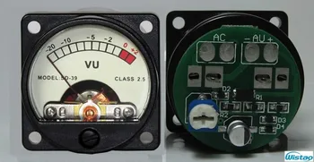2pc Gratis Driver yrelsen og 2pc VU-Meter-Kit Input AC6-12V Varm Baggrundsbelyst Sound Level Meter 34mm Amp Tilbehør DIY-Gratis Fragt