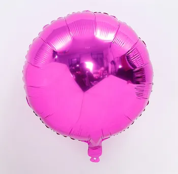 2pcs/lot 18 Tommer Runde Form Ballon Ren Soild Farve Folie Bolden Fødselsdag Bryllup Dekoration Oppustelige Baby Brusebad Globos