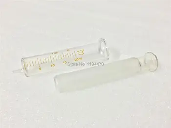 2pcs/Lot 20 ml Glas Sprøjte Injector Laboratorium Glas Sampler