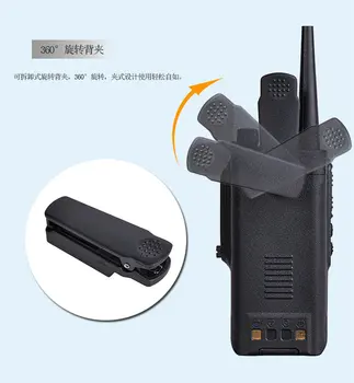 2Sets BAOFENG BF-9700 8W IP67 Vandtæt To-Vejs Radio UHF400-520MHz FM-Transceiver med 2800mAh batteri Skinke Radio Walkie talkie