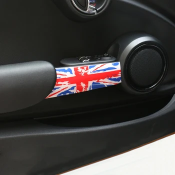 2stk 3D-Union Jack Stule Bil Indvendige dørhåndtag Mærkat Protecter Dekoration Til MINI Cooper F56 Car-Styling Tilbehør