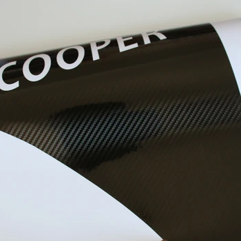 2stk 5D kulfiber Vinyl Decal forskærm luftskrue Trim For Mini Cooper R56 Side Scuttles Klistermærker Bil Styling Tilbehør