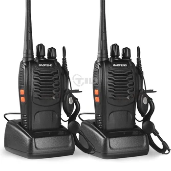 2stk BaoFeng BF-888S Walkie Talkie UHF400-470MHZ Bærbare Skinke baofeng 888s CB Radio comunicador BF-888S Transceiver