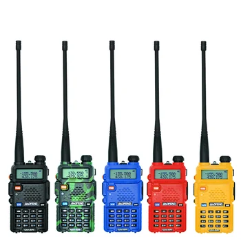 2stk BaoFeng UV-5R Walkie-Talkie Baofeng UV5R Skinke CB Radio 5W 128CH Lommelygte VHF-UHF Dual Band-To-Vejs Radio til Jagt Radio