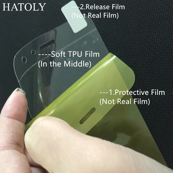 2STK Blødt TPU Nano-Film, Folie til Samsung Galaxy A7 2016 Skærm Protektor til Galaxy A7 2016 a710f Fuld Film Ikke Glas HATOLY
