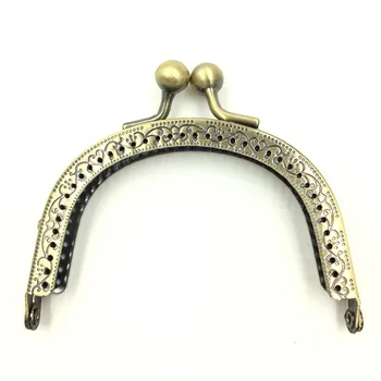 2stk Bronze Tone Metal Arch Ramme Kys Spænder Lås DIY Pung Taske Håndtaske Håndtag, der Gør 8.5x7cm