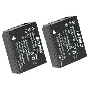 2STK CGA-S007E CGA-S007E S007 S007A BCD10 Kamera Batteri til Panasonic DMC-TZ1 TZ2 TZ3 TZ4 TZ5 TZ50 TZ15 Batterier