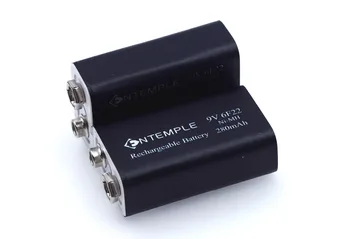 2STK ENTEMPLE Nye 9V 6F22 280mAh Genopladelige Ni-MH-batteri til Multimeter Mikrofon Toy Fjernbetjening KTV Instrument brug