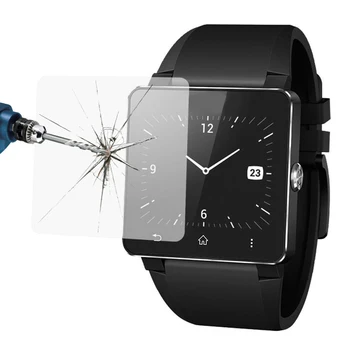 2stk Kvalitet 0,3 mm Premium Hærdet Glas Flim Smartwatch Skærm Protektor Til Sony Smart Ur 2 for SW2 Engros Fremme