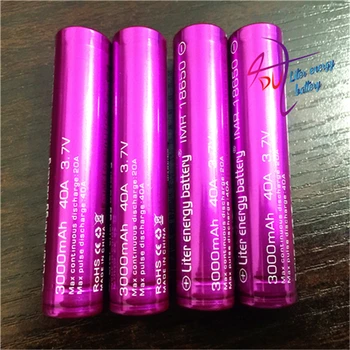 2stk Liter energi batteri Elektronisk Cigaret batteri 18650 3000mah 40a Li-Mn batteriet, og batteriet tilfældet for vtwo RX2/3 RX200s