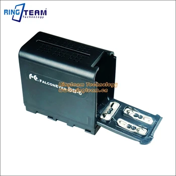 2stk Magt Som NP-F970 NP-F970 Batteri Tilfælde FALCON ØJNE BB-6 BB6 Boks til 6 AA-Batteri passer til LED Video Light Lampe -, Monitor-Paneler...