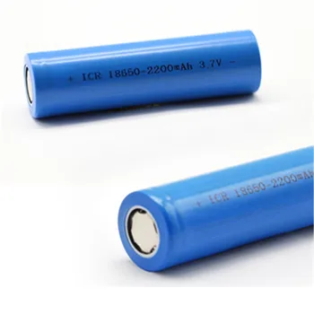 2stk/masse 18650 Genopladeligt batteri batterier 2200 mah 3,7 V Li-ion Faktiske kapacitet 2200mah