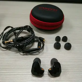 2stk/Masse Moxpad X9 In-ear Headset Bas HD Hovedtelefoner Dynamisk Microdriver Hovedtelefoner Indbygget Mikrofon Med Aftageligt Kabel PK KZ ZST