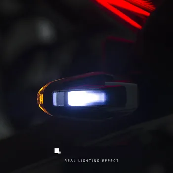 2stk Motorcykel Motorcykel LED-blinklys Indikator Gult Lys Bøjelig UNBreak Lamper