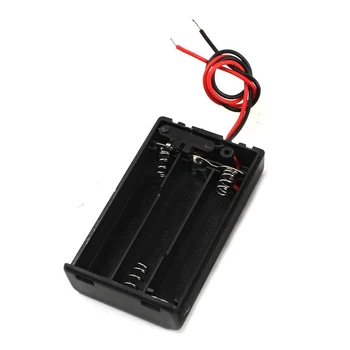 2stk ON/OFF Switch To Fører Batteri Holder til 3 x 1,5 V AA-Batterier