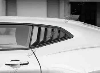 2stk Sort Bil bagruden Side Vent Trim Lameller Scoop Ring Dække Udvendige Kits Mærkat For Chevrolet Camaro 2017+ Bil Styling