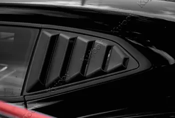 2stk Sort Bil bagruden Side Vent Trim Lameller Scoop Ring Dække Udvendige Kits Mærkat For Chevrolet Camaro 2017+ Bil Styling