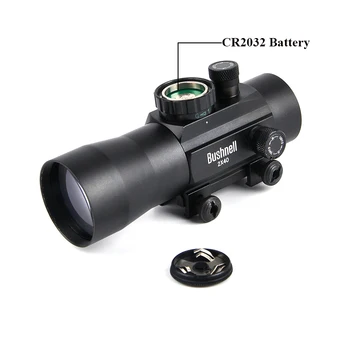 2x40 Taktiske Green Red Dot Sight Anvendelsesområde Riffelsigte Jagt Holografiske Syn Passer 20mm Jernbane Montere