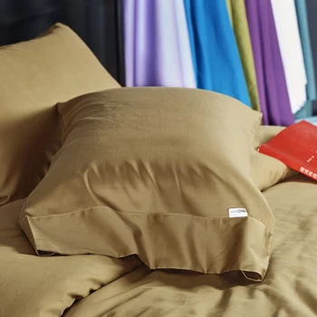 3/4stk Luksus Egypten Bomuld ren 27 farver Strøelse sæt silkeblød Duvet Cover sæt bedsheet Pudebetræk Dobbelt Queen-King Size sengetøj