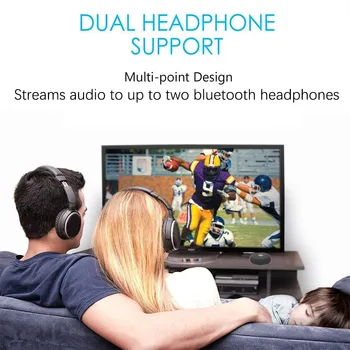 3,5 mm Bluetooth-Senderen Multi-point Wireless Blutooth Audio Music Stereo Transmite Dongle Adapter til TV, PC, Tablet, MP3
