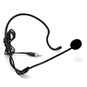 3,5 mm Jack Stereo Skrue Lås Stik Ørekrog Mic Headset Mikrofon For Trådløse System Bodypack EW 322 112 152 572 312 135 G3