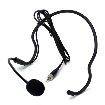 3,5 mm Jack Stereo Skrue Lås Stik Ørekrog Mic Headset Mikrofon For Trådløse System Bodypack EW 322 112 152 572 312 135 G3
