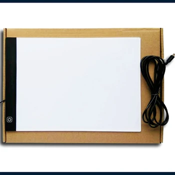 3,5 mm Ultratynde USB-A4 LED Dæmpbar Kunst Telefax tegnebrættet lyskasse Pad Tegning Tablet LED Opsporing Maleri yrelsen
