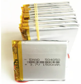 3,7 V 1500mAh 504050 Lithium-Polymer-LiPo Genopladeligt Batteri Li-ion celler For Mp3-DVD-PAD mobile tablet pc power bank Kamera