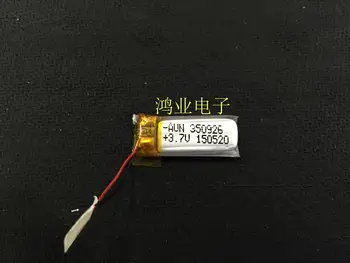 3,7 V polymerisering lithium batteri 350926 lille toy Bluetooth-selvudløser lille LED-lampe genopladeligt batteri 90MAH Genopladelige
