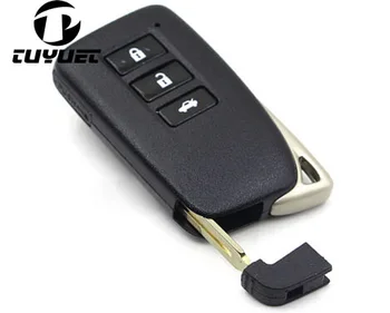 3 Knapper Blank Smart Fjernbetjening Nøgle Shell for Lexus ES300H ER ES Med Nød nøgleblad Bil Centrale skrevet af