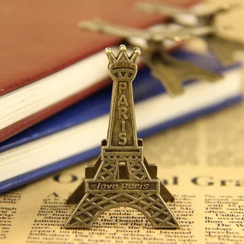 3 PC ' er i Retro-Stil Paris Eiffel Tower Metal Klip Foto Bogmærke Dekoration Klip kontorartikler