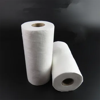 3 Ruller/Pack High-grade Hvide Engangs Facial Tissue Bomuld Disponibel Ansigt Håndklæde Break Point for Ikke-Vævet Stof Rulle Håndklæder