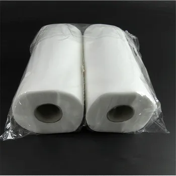 3 Ruller/Pack High-grade Hvide Engangs Facial Tissue Bomuld Disponibel Ansigt Håndklæde Break Point for Ikke-Vævet Stof Rulle Håndklæder