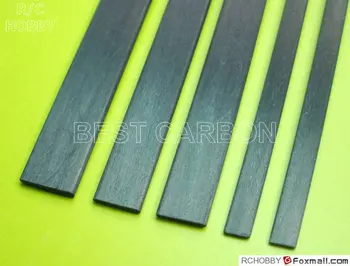 3 stk 2mm x 20mm x 1000mm Carbon Fiber Strip