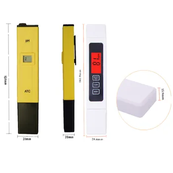 3 stk/masse digitale TDS EF Meter/Tester,PH-meter,ledningsevne meter Pen,akvariet,vand kvalitet tester