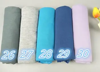 30 farver 180*80 cm høj kvalitet elasic jersey hijab wrap sjal tørklæde kan vælge farver
