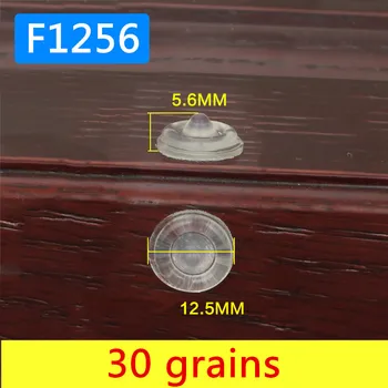 30 korn 12.5x5.6mm Låge Kofanger selvklæbende silikone spjæld pad med fremtrædende punkt for køkkenskab skuffe stop