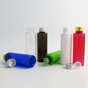 30 X 100 ml DIY hvid blå grøn klare rav pet-plast flaske med aluminiumshætte 100cc Udlevering af Containere til Flasker