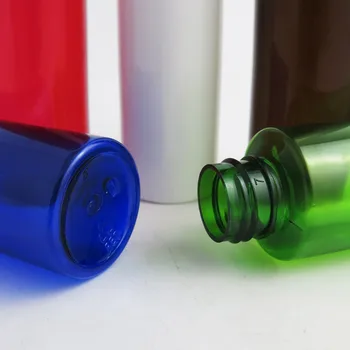30 X 100 ml DIY hvid blå grøn klare rav pet-plast flaske med aluminiumshætte 100cc Udlevering af Containere til Flasker