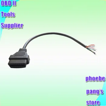 30CM 100pcs Bil Tilbehør Interface Adapter 16 Pin-OBDII OBD-2 OBD2 16pin hun Stik Til Åbning åben kabelføring OBD-Kabel
