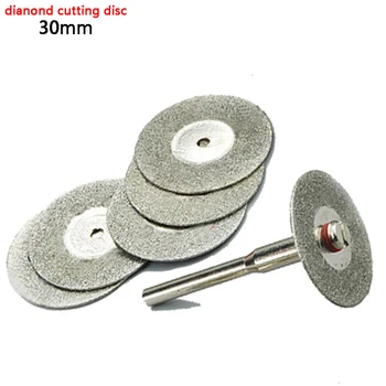 30mm 5pcs mini svinghjul for dremel tilbehør diamant slibeskive roterende værktøj circular saw blade slibende diamant disc